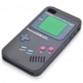 GameBoy Console estilo silício caso protetor para iPhone 4 - preto
