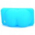 Criativo Sexy quadris estilo Soft Silicone Stand titular volta caso protetor para iPhone 4 - azul