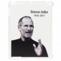 Lembrando caso Steve Jobs protetora ABS plástico traseira para iPad 2 (# 1)