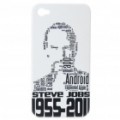 Lembrando-se Steve Jobs plástico volta caso protetor para iPhone 4