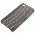 Malha PC voltar caso protetor para iPhone 4/4S - preto