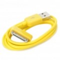 Cabo de dados/carregamento USB para iPad/iPhone/iPod - amarela (90 cm comprimento)