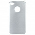 Alumínio liga de volta caso protetor para iPhone 4S - prata