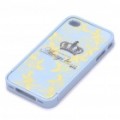 Protetor quadro de pára-choques com Back Case para iPhone 4 - azul