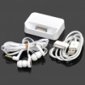 Desenhador da doca de carregamento com carregamento por USB / cabo de dados / 3.5 mm Earphone conjunto para iPhone 4 / 4S