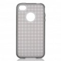 ROCK grade estilo Soft TPU volta caso protetor para iPhone 4/4S - preto