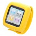 Banda de pulso de silicone para iPod Nano - amarelo (27,5 cm)