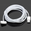 Carregamento por USB / cabo de dados USB para iPhone 4 / 4S / iPod (280 cm)