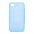 Silicone volta caso protetor para iPhone 4S - azul claro