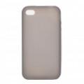 Silicone volta caso protetor para iPhone 4S - cinza