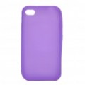 Silicone volta caso protetor para iPhone 4S - roxo