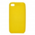 Silicone volta caso protetor para iPhone 4S - amarelo