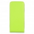 Real couro Case protetor para iPhone 4/4S - verde