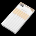 Criativo estilo Silicone protetora volta cigarreira para iPhone 4 - branco