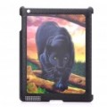Exclusivo vívida 3D Black Panther padrão PC voltar caso protetor para iPad 2