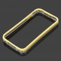 Frame de pára-choques de plástico protetora para iPhone 4 / 4S - amarelo