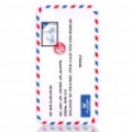 Criativo Envelope estilo Silicone caso protetor para iPhone 4 / 4S - branco