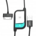 Cabo de dados/carregamento USB Sync para iPhone/iPad - cor aleatória (90 CM de comprimento)