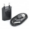 Adaptador de corrente USB c / dados USB / cabo carregador para iPhone 3GS / 4 - Black (AC 100 ~ 240V / EU Plug)