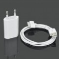 Adaptador de corrente USB c / dados USB / cabo carregador para iPhone 3GS / 4 - branca (AC 100 ~ 240V / EU Plug)
