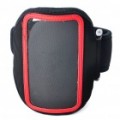 Elegante Sports Armband com caneta para iPhone 4/4S - preto + vermelho