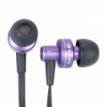 AWEI ES900i elegante em ouvido Earphone c / microfone para iPhone 4 - roxo (3.5 mm-Plug / 125 cm-cabo)