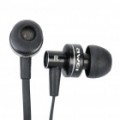 AWEI ES900i elegante em ouvido Earphone c / microfone para iPhone 4 - preto (3.5 mm-Plug / 125 cm-cabo)