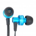 AWEI ES900i elegante em ouvido Earphone c / microfone para iPhone 4 - Blue (3.5 mm-Plug / 125 cm-cabo)