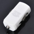 Mini cigarro Powered USB adaptador de carro para iPhone 3GS / 4 / 4S / iPod Touch - branco (DC 12 ~ 24V)