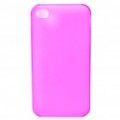 Matte fosco PC voltar caso protetor para iPhone 4/4S - Deep Pink