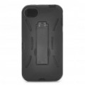 Elegante caixa protectora Standable para iPhone 4S - preto