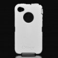 Elegante caixa protectora para iPhone 4 - preto + branco