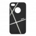 ROCK elegante PC voltar caso protetor para iPhone 4S - preto