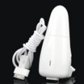 2-em-1 carro / UE Plug adaptador de energia CA c / USB cabo carregador para iPhone 4 / iPad 2 - branco