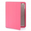 capa protetor de couro PU para iPad / iPad 2 - Pink