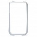 Protetora alumínio Alloy Bumper Frame com / Anti-Dust Plug Kits para iPhone 4S / 4 - prata