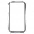 Protetora alumínio Alloy Bumper Frame com / Anti-Dust Plug Kits para iPhone 4S / 4 - cinza