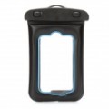Universal saco impermeável com alça para o iPhone / MP3 / MP4 - preto + azul