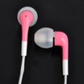Elegante fone de ouvido In-Ear com microfone para iPhone 4 / 4s / iPod / iPad - Pink (116 cm-cabo)