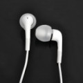 Elegante fone de ouvido In-Ear com microfone para iPhone 4 / 4s / iPod / iPad - branco (116 cm-cabo)