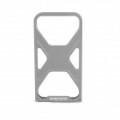 Xmen padrão de Metal Frame Case protetora para iPhone 4/4S - cinza