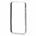 Elegante Shinning alumínio liga protetora Metal Bumper definido para iPhone 4 / 4S - prata