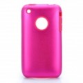 Elegante volta caso protetor para iPhone 3GS - Deep Pink