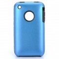 Elegante volta caso protetor para iPhone 3GS - Blue