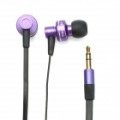 AWEI ES900M In-Ear fone de ouvido c / Clip para iPhone 4 / 4S - roxo + preto (3.5 mm Jack / 120 cm-cabo)