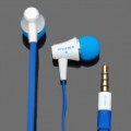 AWEI ES300I In-Ear fone de ouvido com microfone para iPhone 4 / 4S - Blue (3.5 mm Jack / 120 cm-cabo)