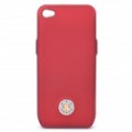 Desenhador s 1800mAh recarregável externo bateria Back Case para iPhone 4/4S - vermelho