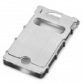 Maravilhoso iNox aço inox iPhone 4/4S caso - prata