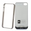 ETL recarregável 1500mAh externas da bateria caso c / moldura Bumper para iPhone 4 - preto