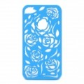 Oco fora PC voltar caso protetor para iPhone 4 / 4S - Blue